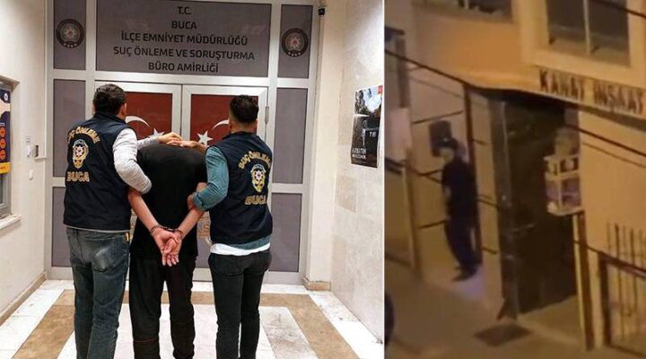 İzmir’de kız öğrenci yurdu önünde mastürbasyon yapan kişi yakalandı
